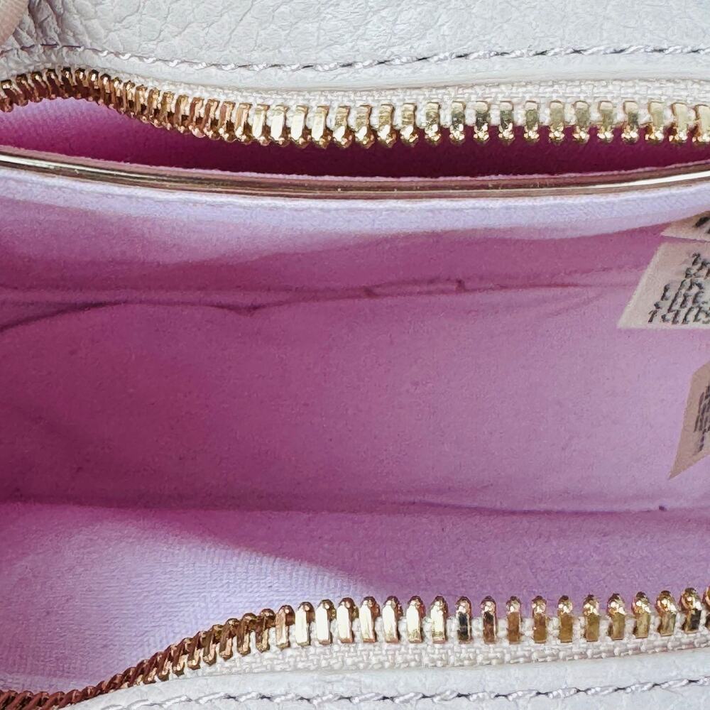 Ted Baker Maddie Circle Leather Crossbody Bag Pink Rose Gold Ring Handle NWT - Picture 10 of 14